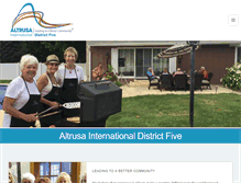 Tablet Screenshot of districtfive.altrusa.org