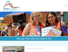 Tablet Screenshot of districtten.altrusa.org